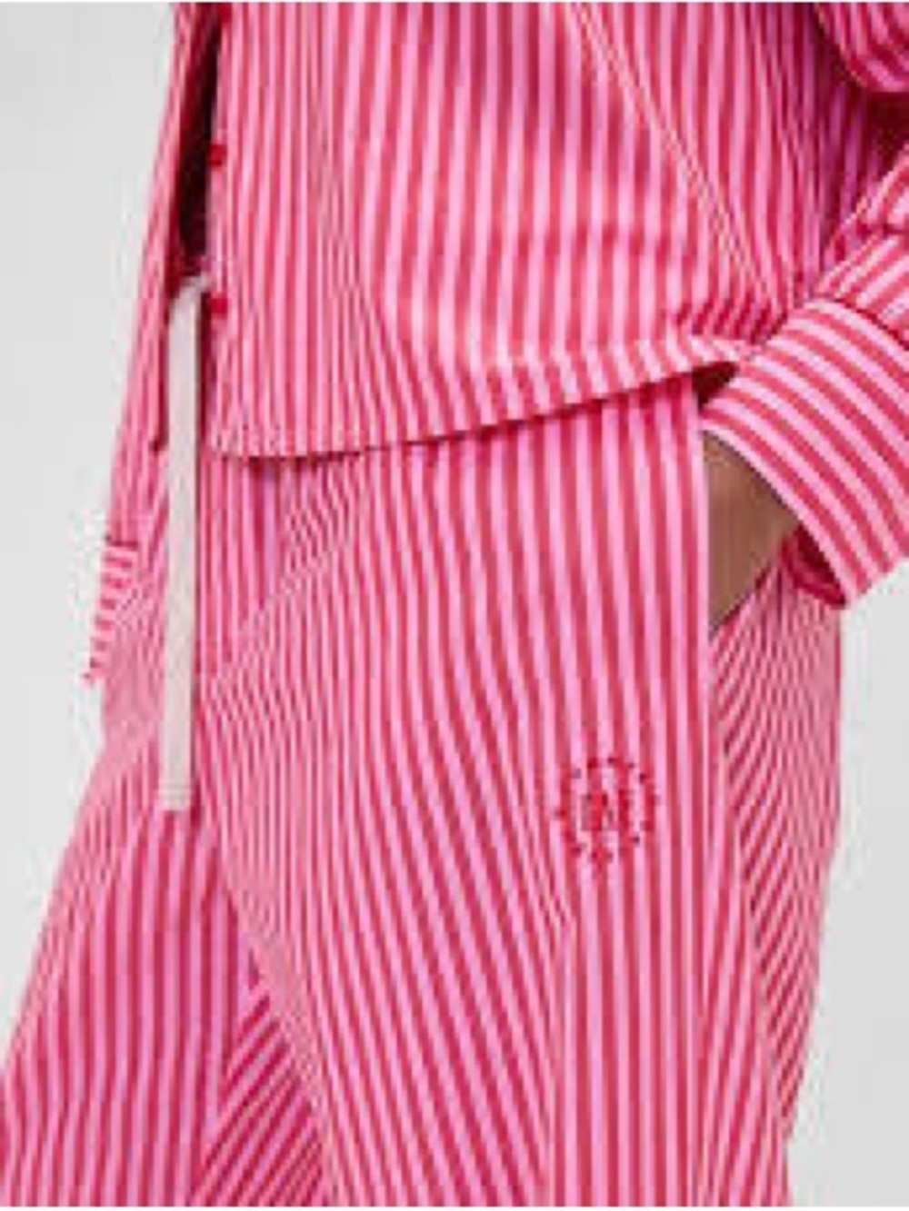 Gap x Summer Fridays Poplin Stripe PJ Pajama Set 2 Piece Sleep Top/Pant Size M
